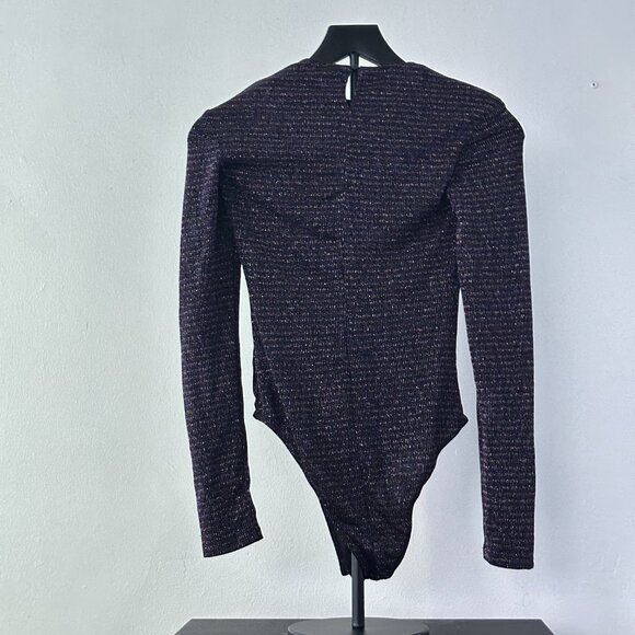 ASTR The Label Long Sleeve Metallic Bodysuit • Size S - Picture 2 of 4